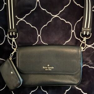 Kate Spade Black Crossbody Bag with Pouch